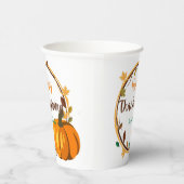 Gobelets En Papier Bon thanksgiving Wreath tasse papier (Droite)