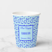 Gobelets En Papier Bon Voyage Blue parapluies motif tasse papier (Verso)