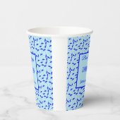 Gobelets En Papier Bon Voyage Blue parapluies motif tasse papier (Gauche)