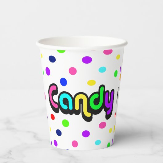 Gobelets En Papier Bonbons  (Verso)