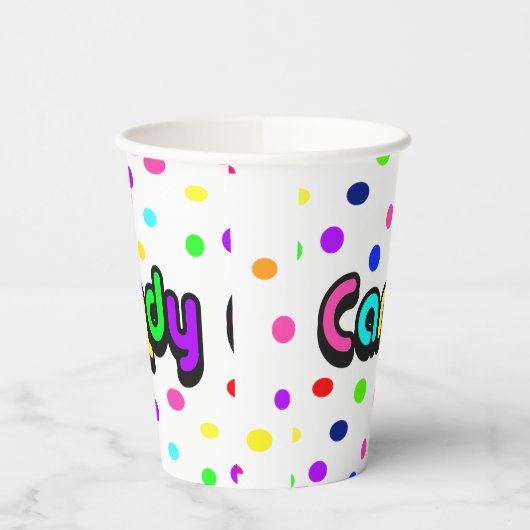 Gobelets En Papier Bonbons (Gauche)