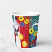 Gobelets En Papier Bonheur de mariée (Recto)