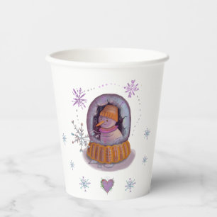 Gobelets En Papier bonhomme de neige de noël