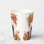 Gobelets En Papier Bonjour Automne Papier Café Chasse d'automne, auto (Droite)