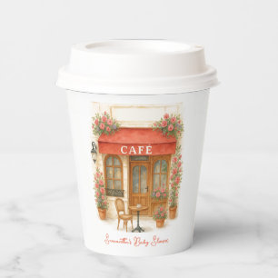 Gobelets En Papier Bonjour Bebe Paris Café Baby shower