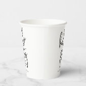 Gobelets En Papier Bonjour Cinquante Minimaliste 50e fête d'anniversa (Droite)
