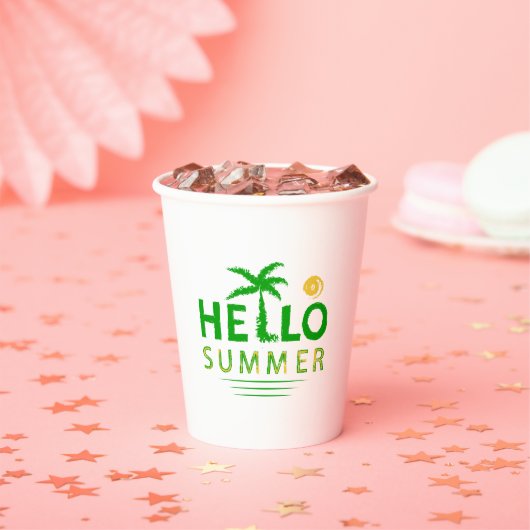 Gobelets En Papier Bonjour été (Insitu)