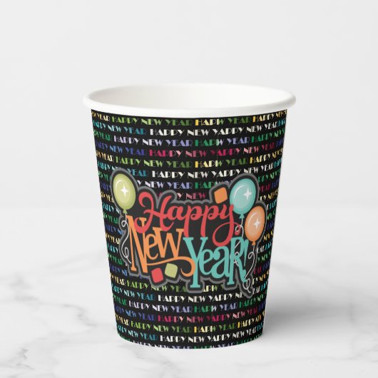 Gobelets En Papier Bonne année (Verso)
