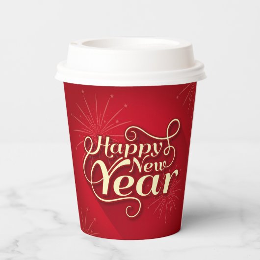 Gobelets En Papier Bonne année (Verso)