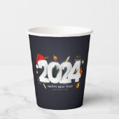 Gobelets En Papier Bonne année 2024 (Verso)