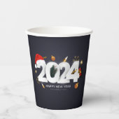 Gobelets En Papier Bonne année 2024 (Recto)