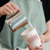 Gobelets En Papier Bonne année 2024 Typographie rétro