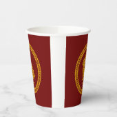 Gobelets En Papier Bonne année chinoise 2023 Rabbit Red Gold (Gauche)