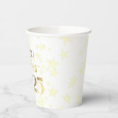 Gobelets En Papier Bonne année Gold Stars (Gauche)