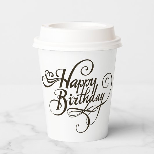 Gobelets En Papier Bonne collection Classic Anniversaire (Verso)