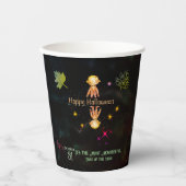 Gobelets En Papier Bonne fête des monstres mignons d'Halloween (Recto)