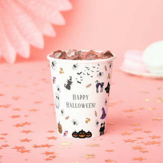 Gobelets En Papier Bonne fête d'Halloween