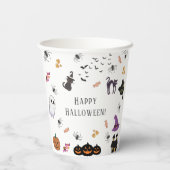 Gobelets En Papier Bonne fête d'Halloween (Verso)