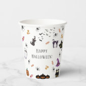 Gobelets En Papier Bonne fête d'Halloween (Recto)
