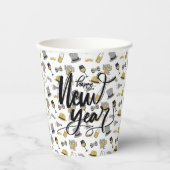 Gobelets En Papier Bonne fête du Nouvel An (Recto)