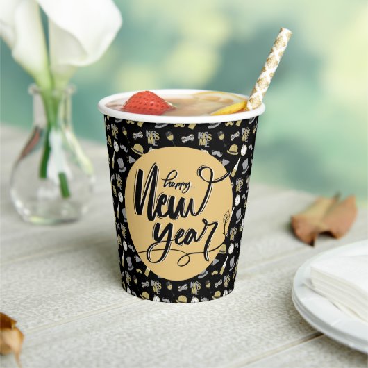 Gobelets En Papier Bonne fête du Nouvel An (Insitu)
