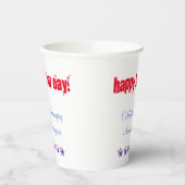 Gobelets En Papier Bonne fête du travail (Gauche)