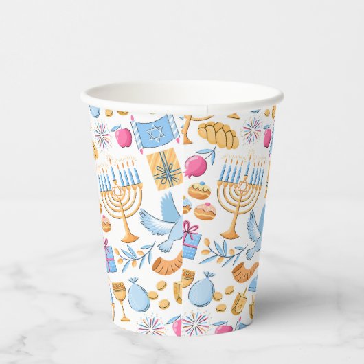 Gobelets En Papier Bonne Hanoukka (Droite)