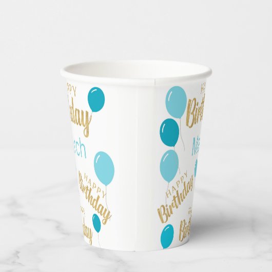 Gobelets En Papier Bonne marche anniversaire anniversaires tasse de p (Droite)