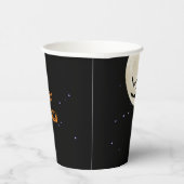 Gobelets En Papier Bonne Pleine lune Halloween chauves-souris (Droite)