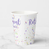 Gobelets En Papier Bonne retraite Confetti tasse de papier (Gauche)