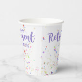 Gobelets En Papier Bonne retraite Confetti tasse de papier (Droite)