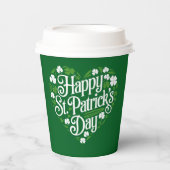 Gobelets En Papier Bonne Saint Patrick's Day (Recto)