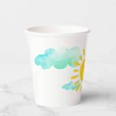 Gobelets En Papier Bonne Sunshine fête d'anniversaire (Recto)