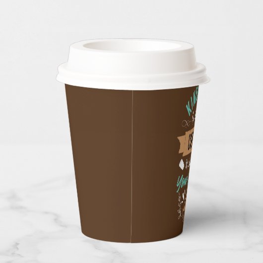 Gobelets En Papier bonté café bar mot art (Droite)