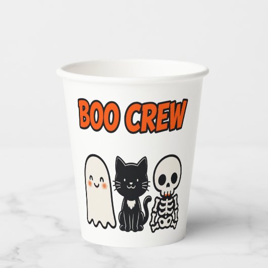 Gobelets En Papier Boo Crew Matching Squad Tee (Recto)
