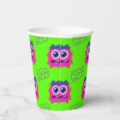 Gobelets En Papier Boo Cute Funny Monster Éffrayant (Droite)