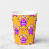 Gobelets En Papier Boo Cute Funny Monster Éffrayant (Verso)