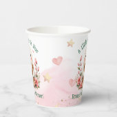 Gobelets En Papier Boo Est Dûment Cute Custom Ghost Girl Baby shower (Gauche)