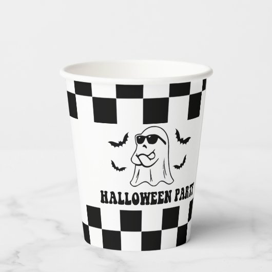 Gobelets En Papier Boo Funny Halloween (Verso)