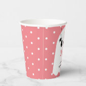 Gobelets En Papier Boo ! Halloween Fille Fantôme rose Coupes de papie (Droite)