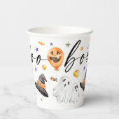 Gobelets En Papier Boo Halloween Watercolor (Verso)