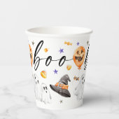 Gobelets En Papier Boo Halloween Watercolor (Recto)