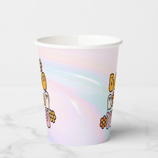 Gobelets En Papier Boo to You Retro Halloween (Gauche)