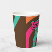 Gobelets En Papier Boogie d'anniversaire Retro Disco sur mesure 70's  (Droite)