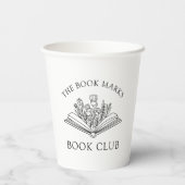 Gobelets En Papier Book Club Name Personalized  (Verso)