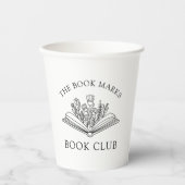Gobelets En Papier Book Club Name Personalized  (Recto)