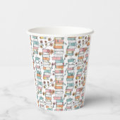 Gobelets En Papier Bookish Books Pastel Pink Coffee Mug (Verso)