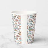 Gobelets En Papier Bookish Books Pastel Pink Coffee Mug (Droite)
