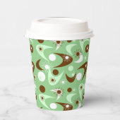 Gobelets En Papier Boomerangs rétro tasses de papier (Gauche)