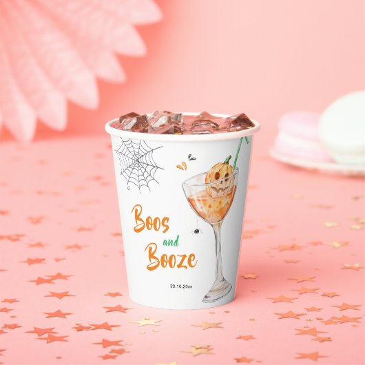 Gobelets En Papier Boos and Booze Cocktail Halloween Party (Insitu)